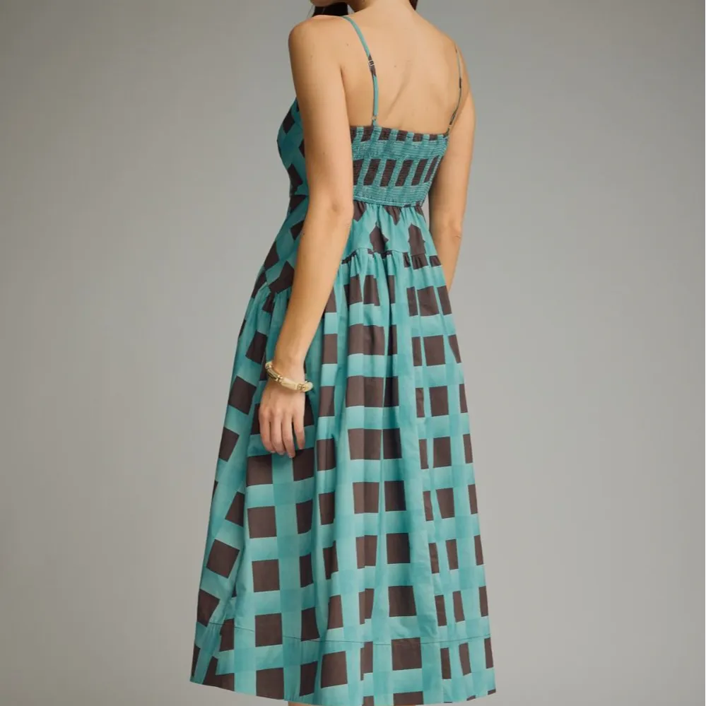 Plaid Midi Dress