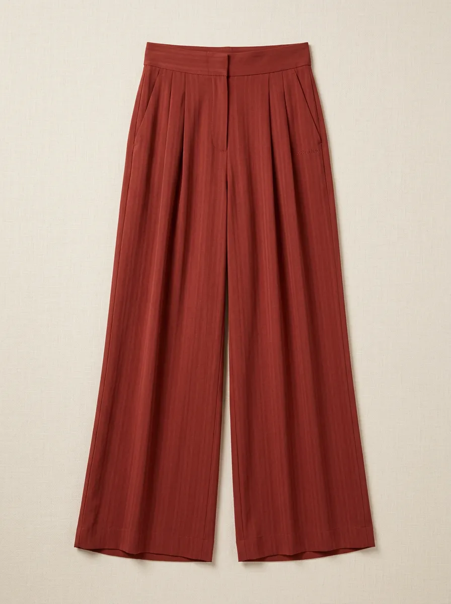 Women’s Soft Fabric Printed Wide Leg Trousers