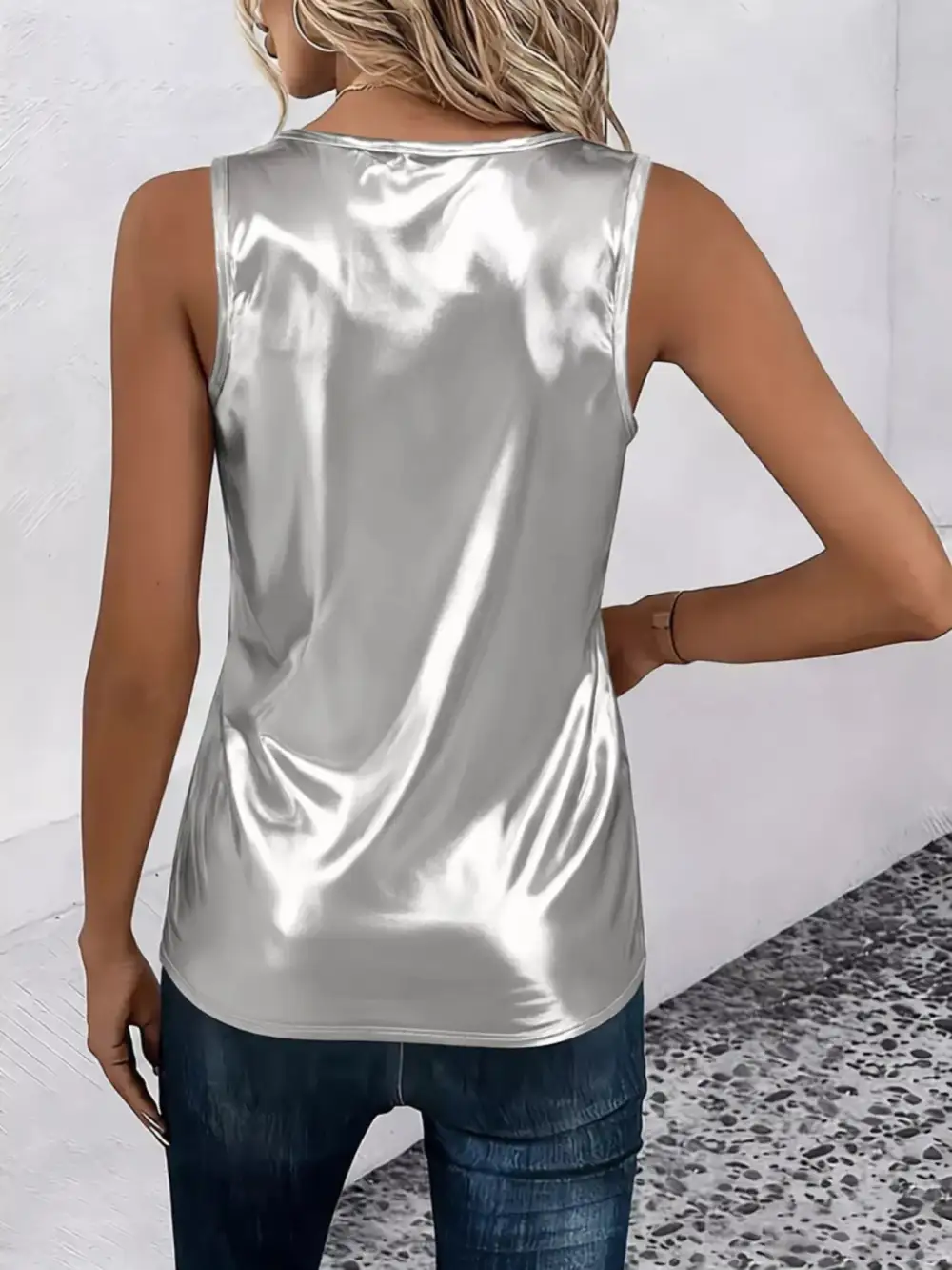 Refined Criss-Cross Tank Top
