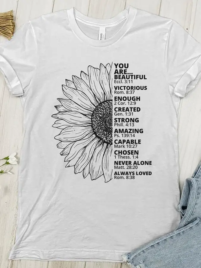Casual Print Short Sleeve T-Shirt