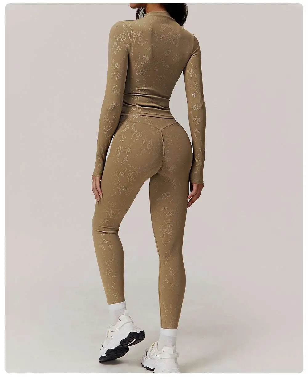 Long-Sleeve Yoga Activewear Active Set