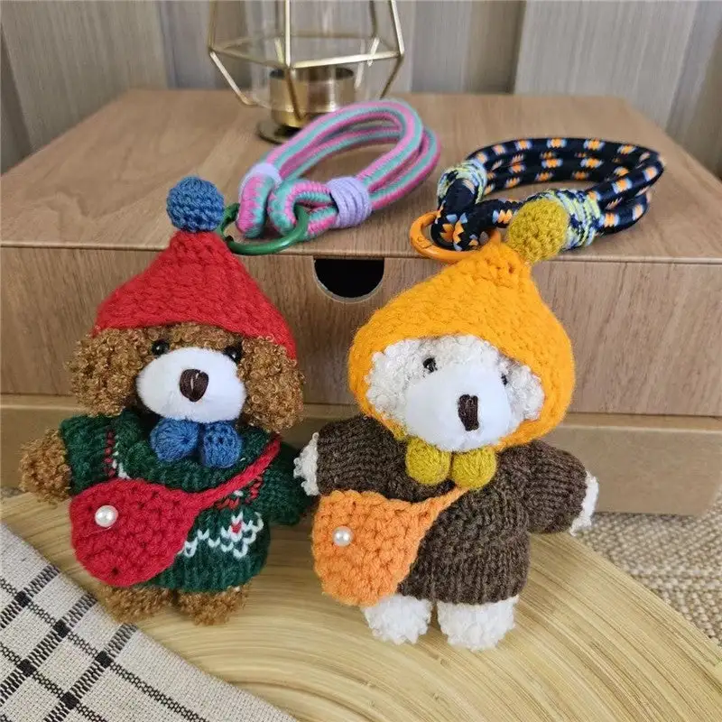 Colorful Dog Keychain with Bag Kyechains