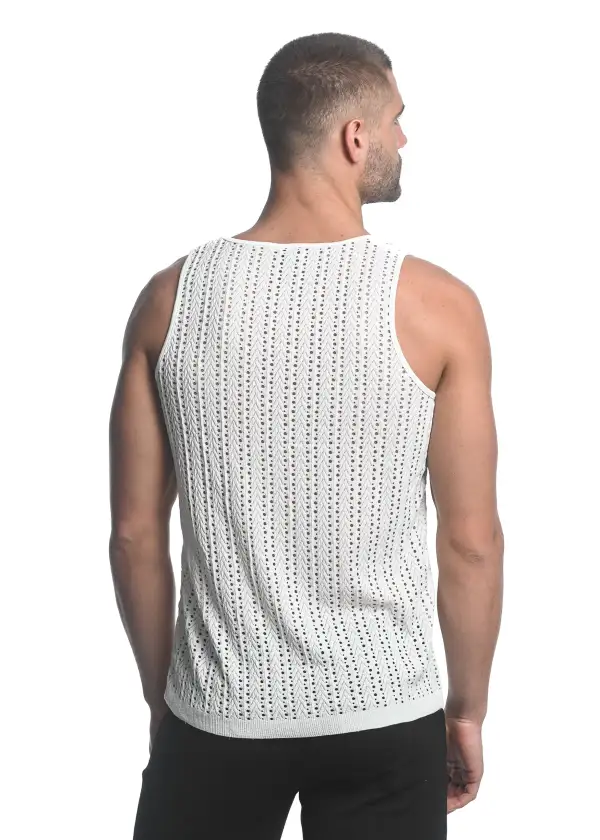 Modern Textured Knit Tank Top