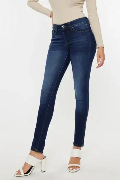 Soft Mid Rise Skinny Denim Jeans