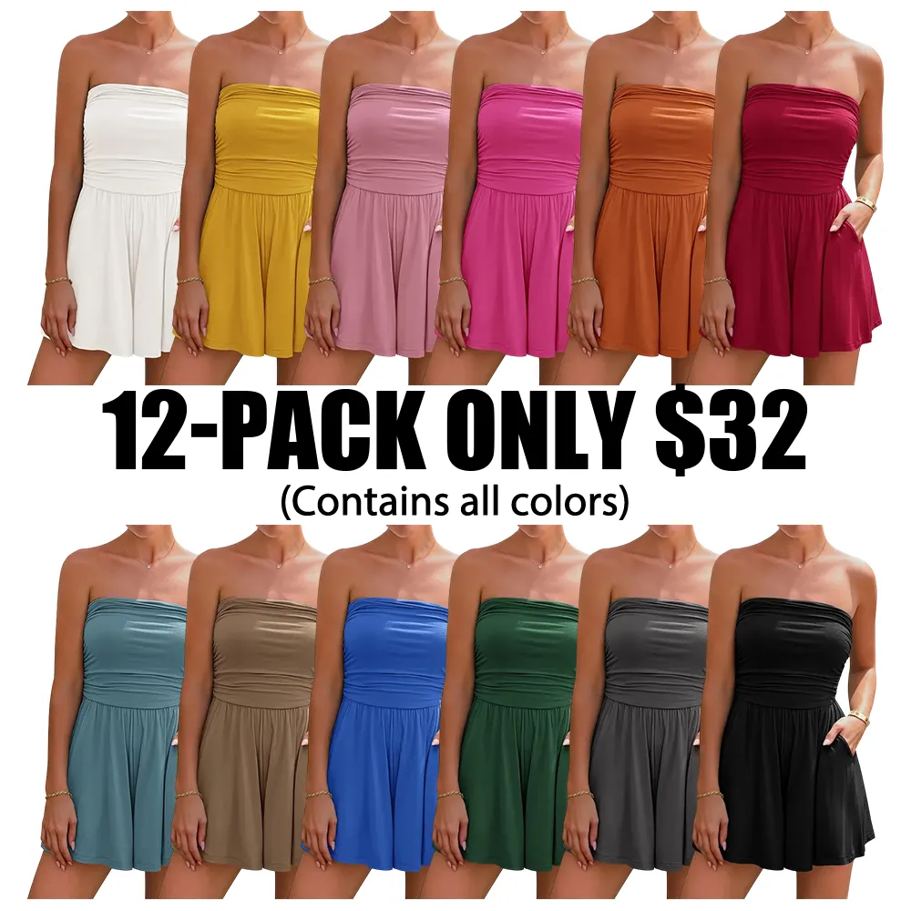 Summer Women's Strapless Bodysuit