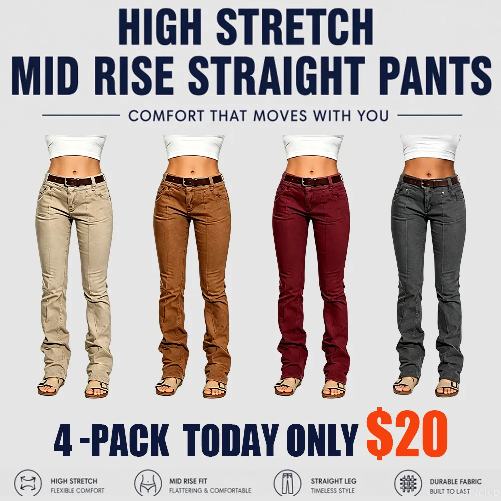 ⚡FINAL SALE⚡-Women’s High Stretch Mid Rise Pants
