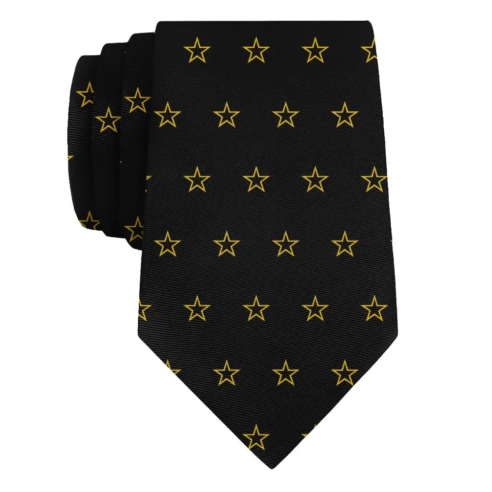 Refined Star Motif Necktie