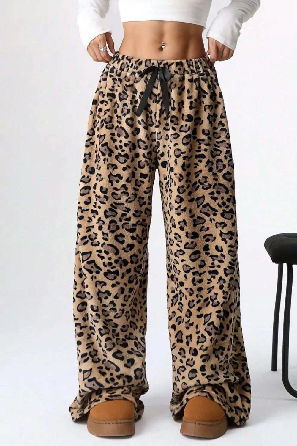 Leopard Wide Leg Pants Edit 1