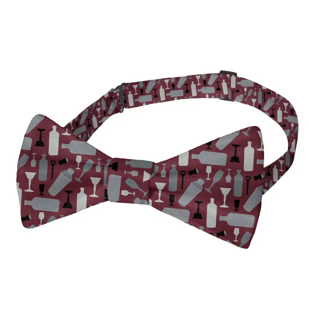 Cocktail Pattern Bow Tie