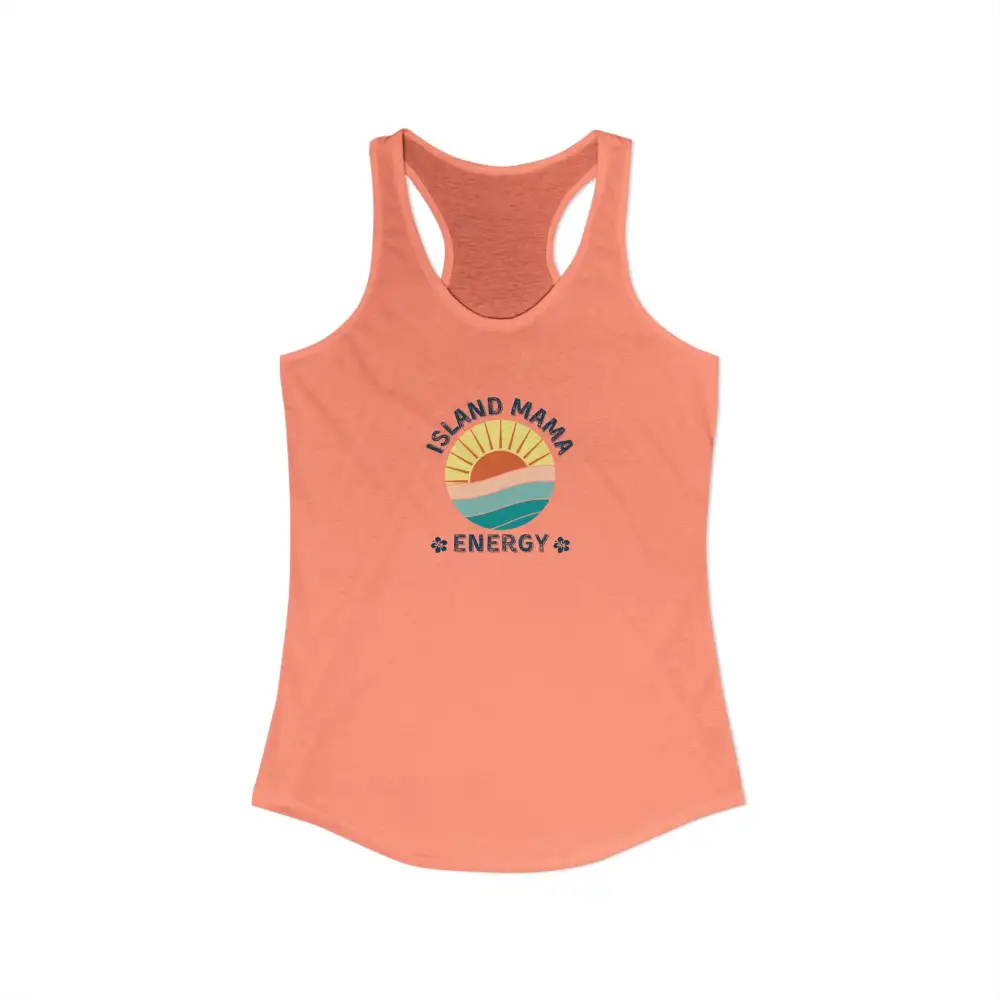 Island Mom Graphic Racerback Tank
