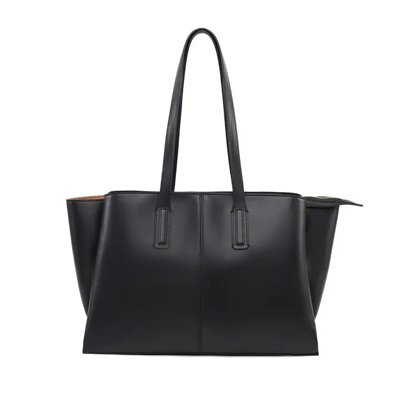 Single Shoulder Pu Tote Bag Intellectual Casual Retro