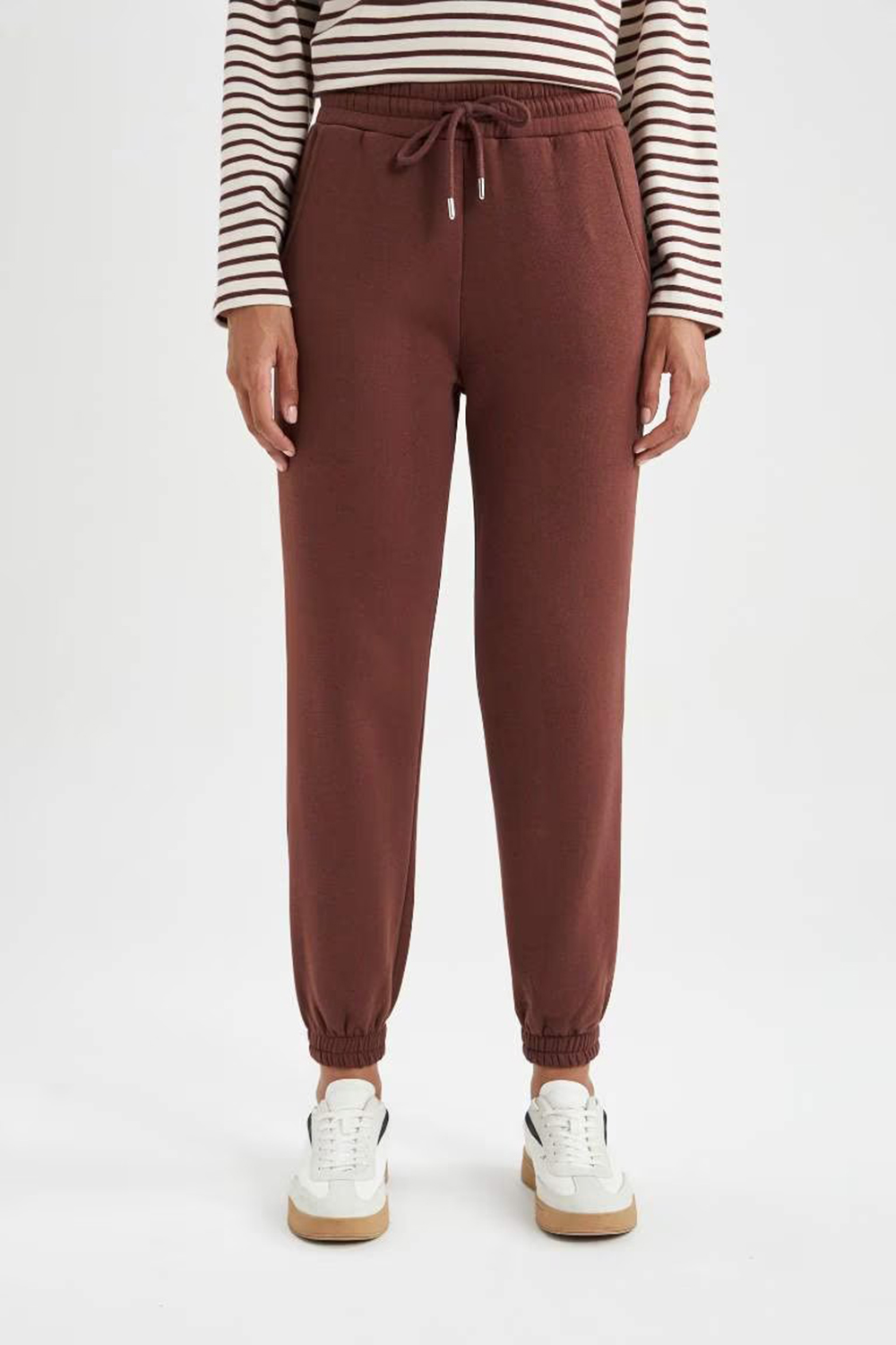 Casual Solid Straight Pants