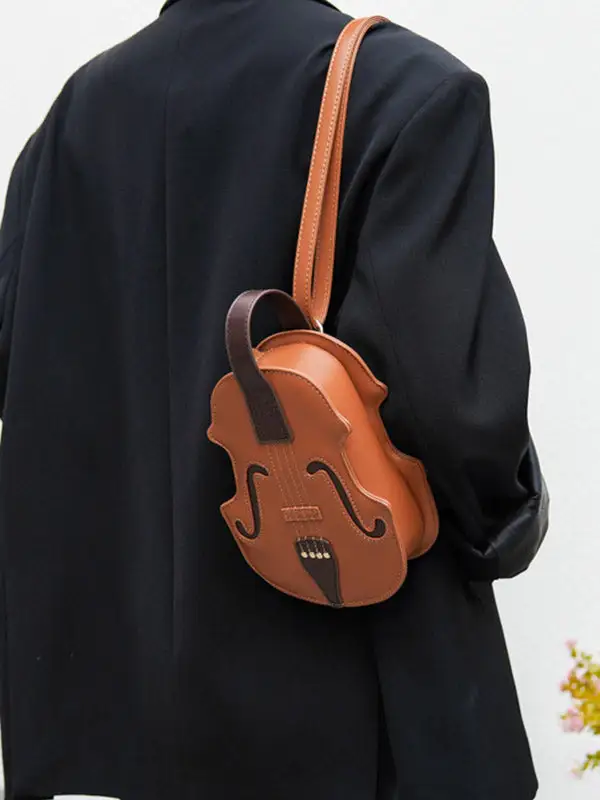 Vintage Zip-Top Crossbody Bag