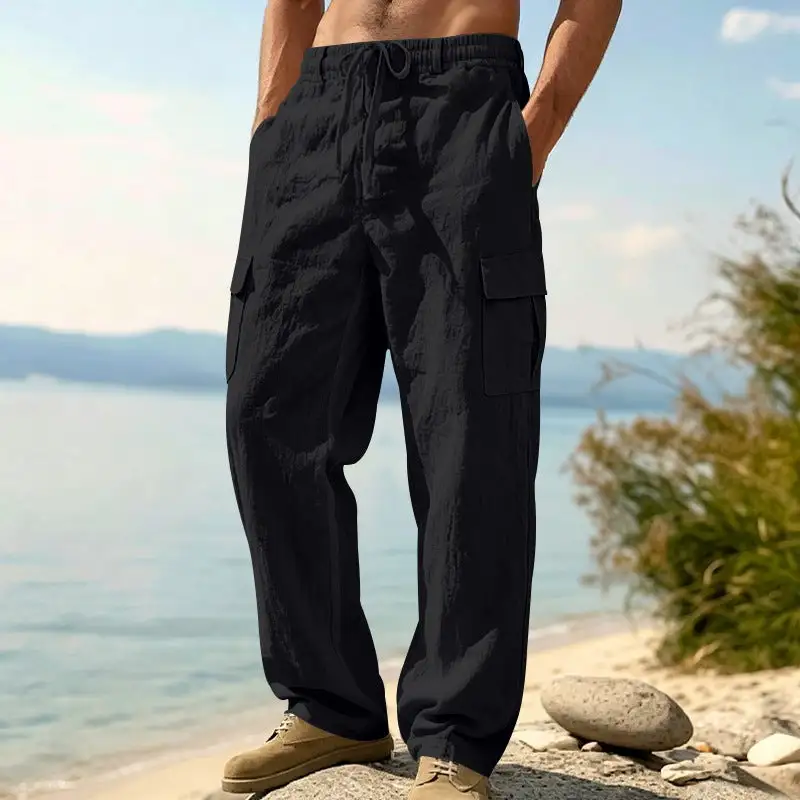 Men's Relaxed-fit Beach Cargo Pants Pocket