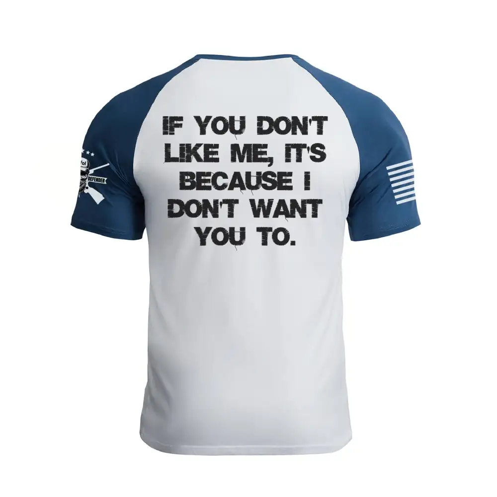 DON'T LIKE ME RAGLAN GRAPHIC TEE