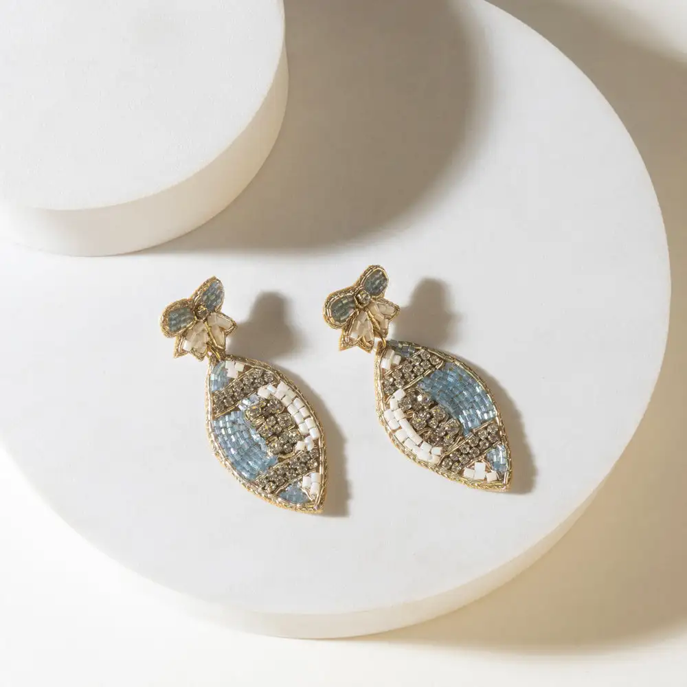 Expressive Framed Floral Earrings