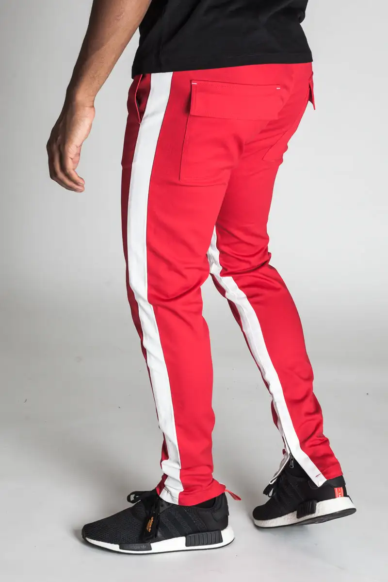Men's Clean Skinny Raw Hem Track Pants
