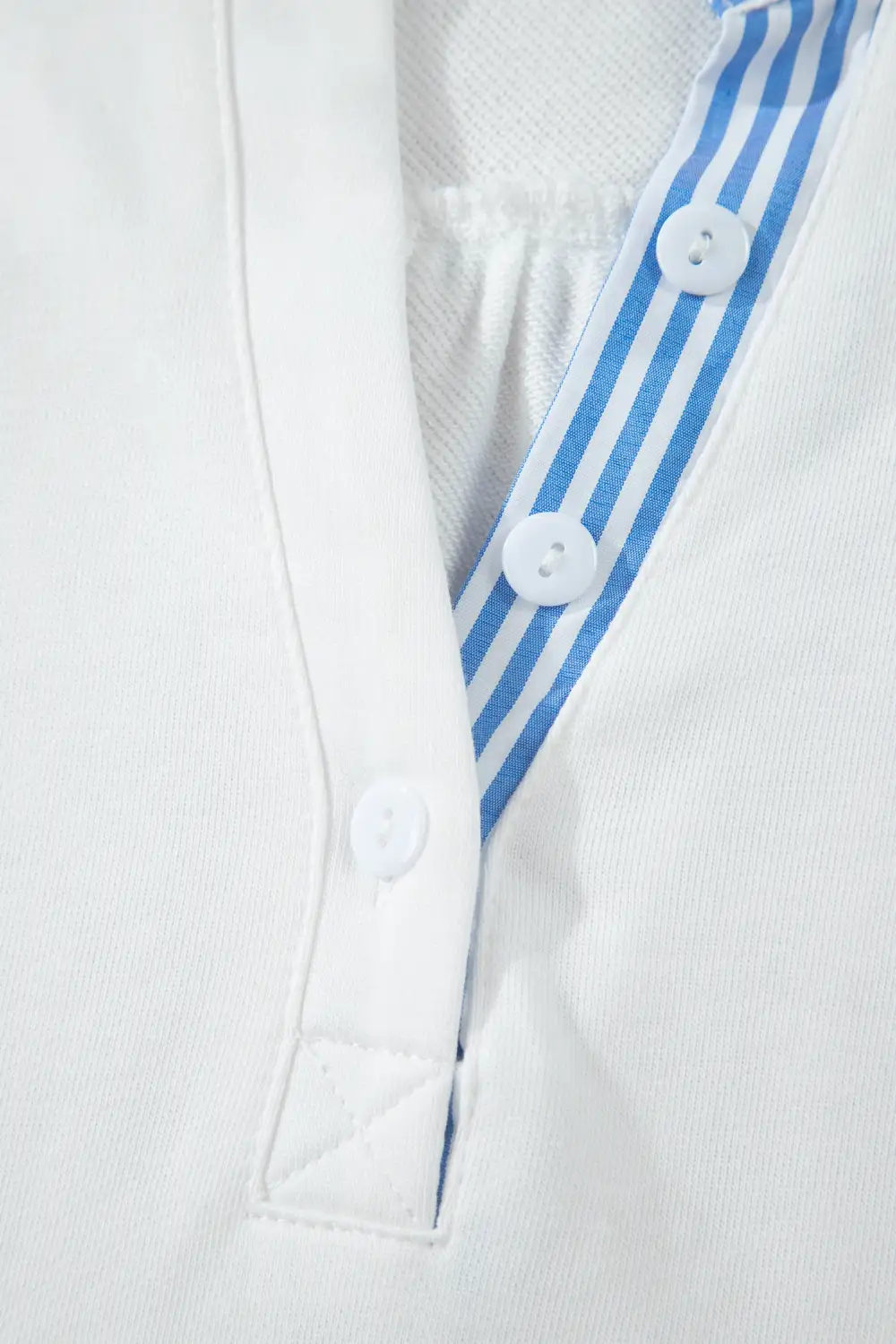 Striped Frilled Collared Blouse