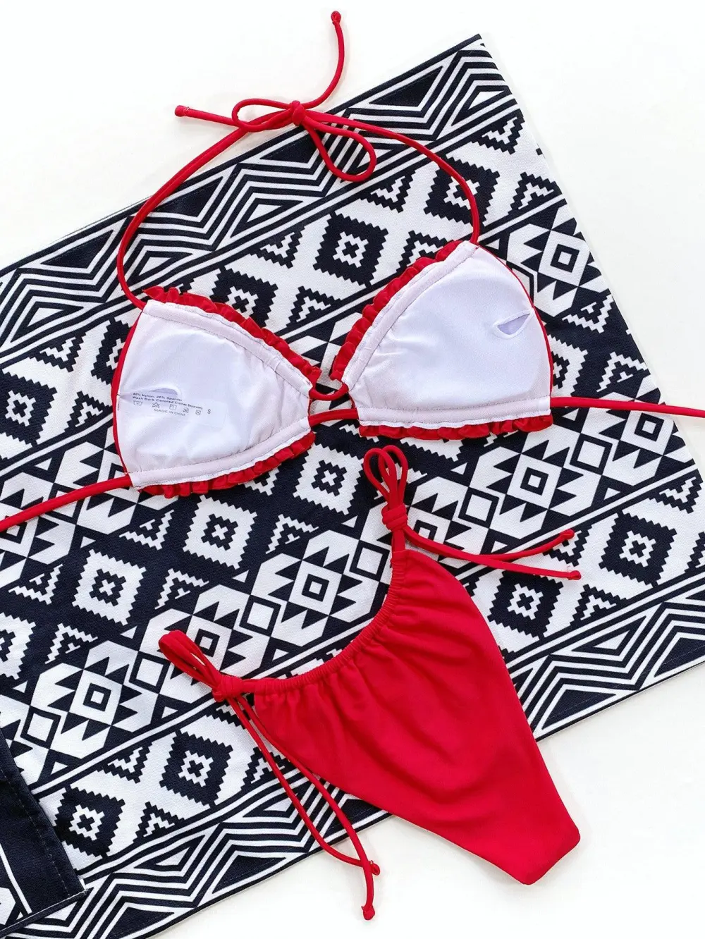 Halter Neck Bikini Leopard Swim Set