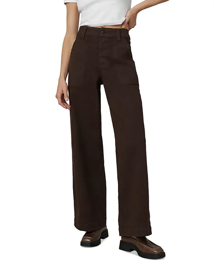 Casual Style High Waist Wide Leg Pants