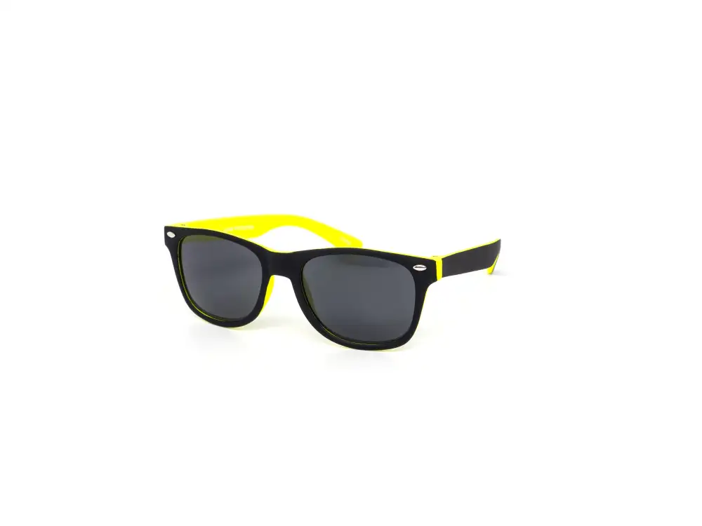 12-Pack Kids Neon Classy Wayfarer-Style Dark Lens Soft-Touch Sunglasses