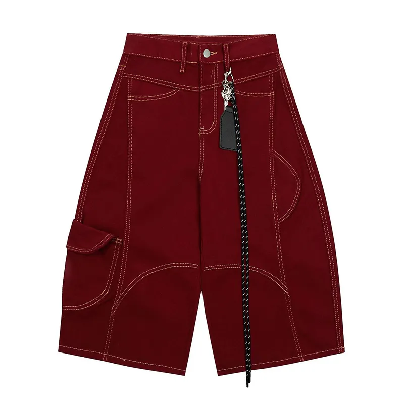 Sport Inspired Everyday Relaxed Denim Shorts