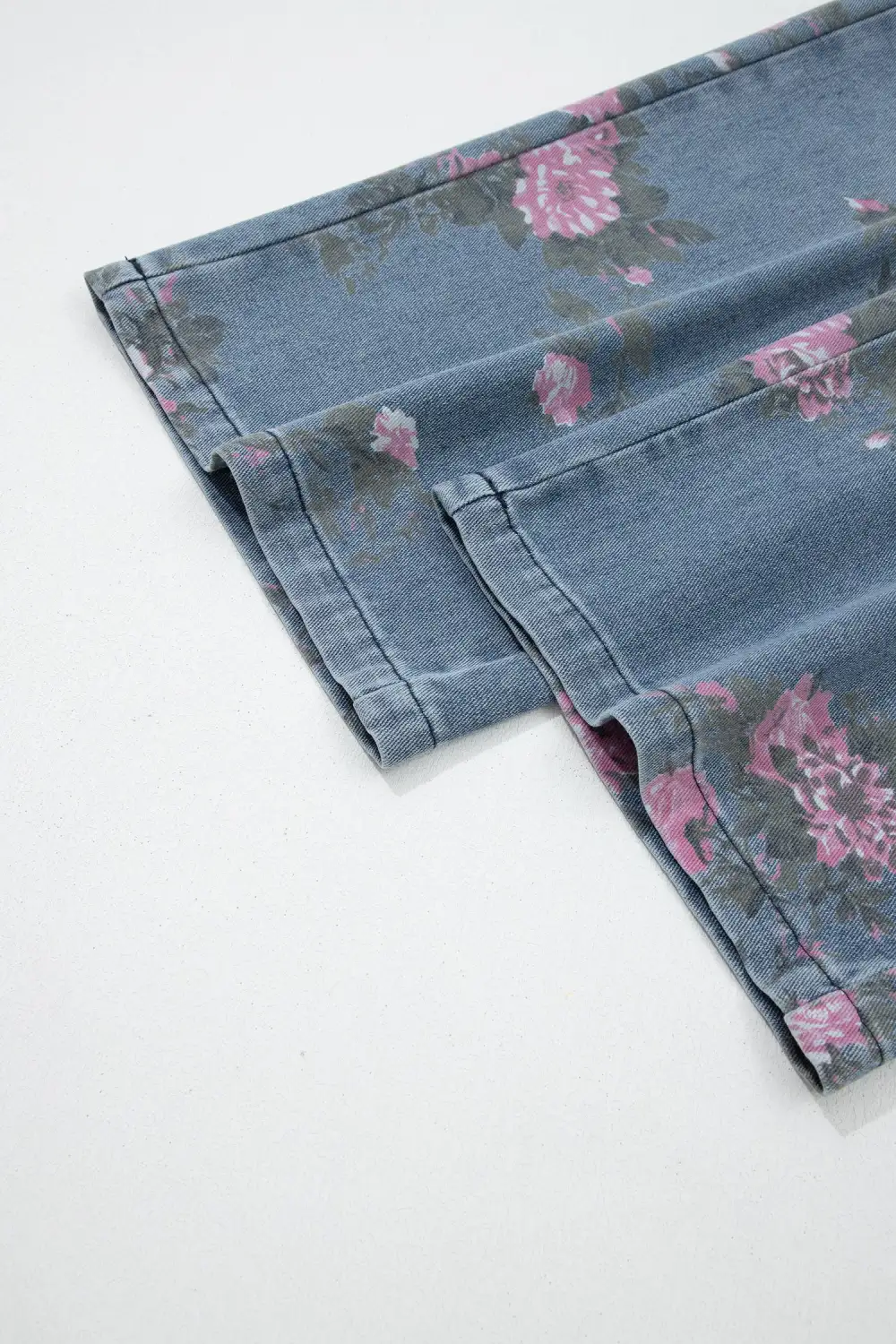 Elastic Waist Denim Jeans