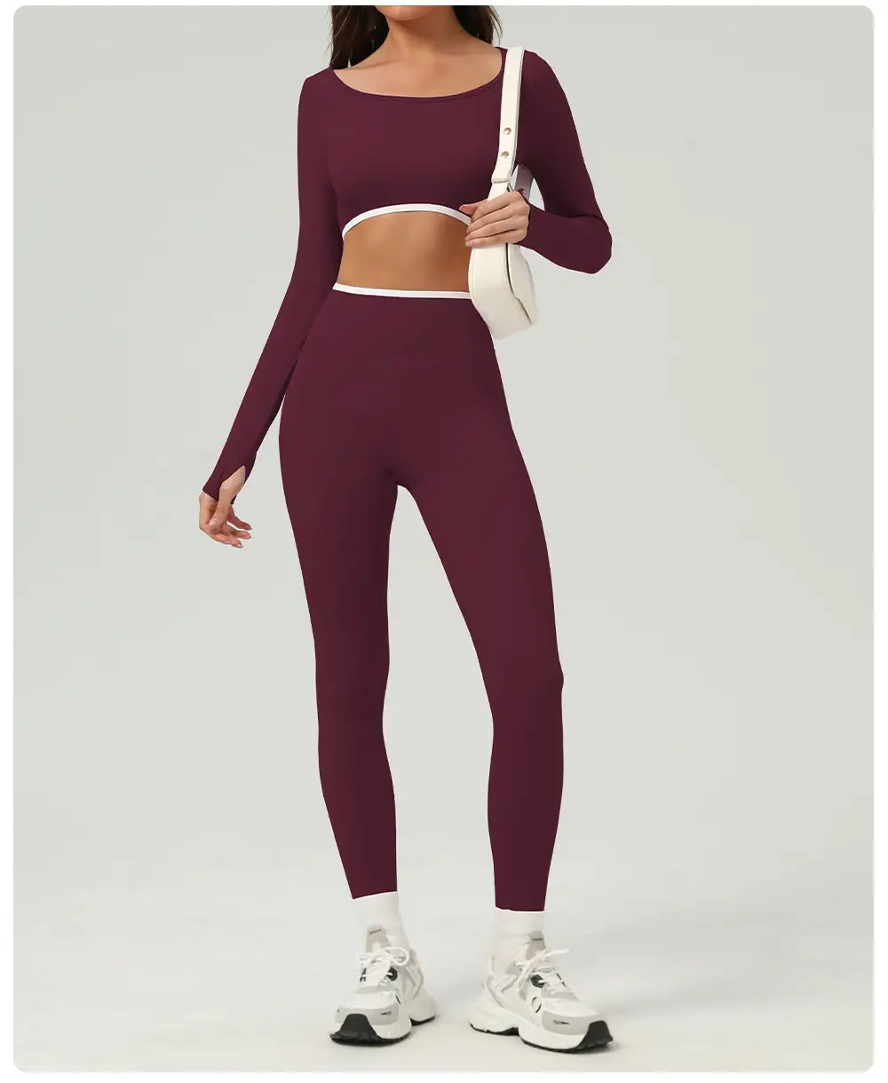 Quick-Dry High-Waist Top and Leggings Active Set