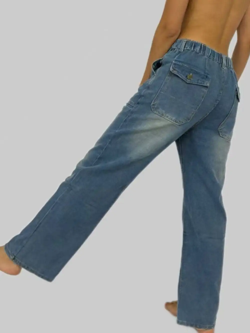 Easy Wide Leg Denim Jeans