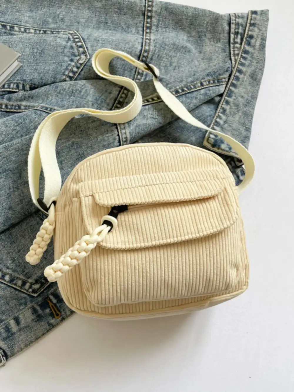 Corduroy Crossbody Bag