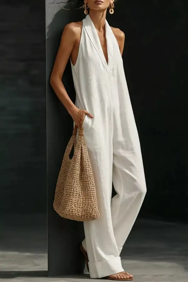 Sleeveless Wide Leg Everyday Jumpsuit