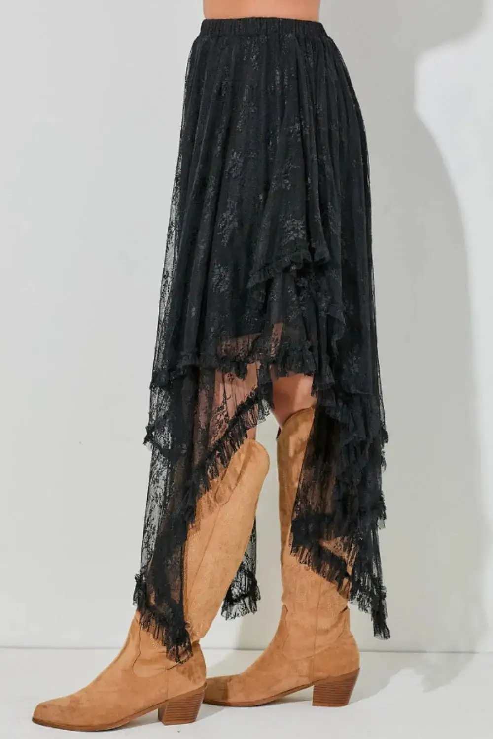 Classic Lace Elastic Skirt