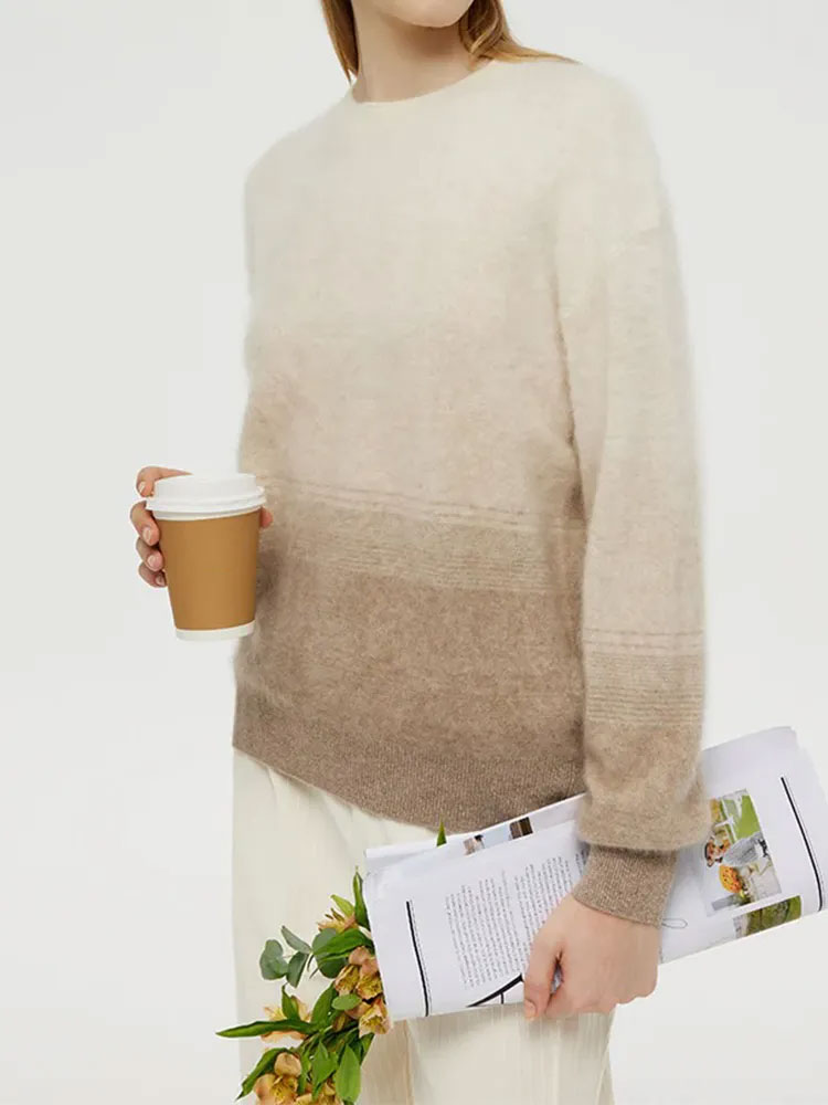 Brushed Cashmere Gradient Women Sweater