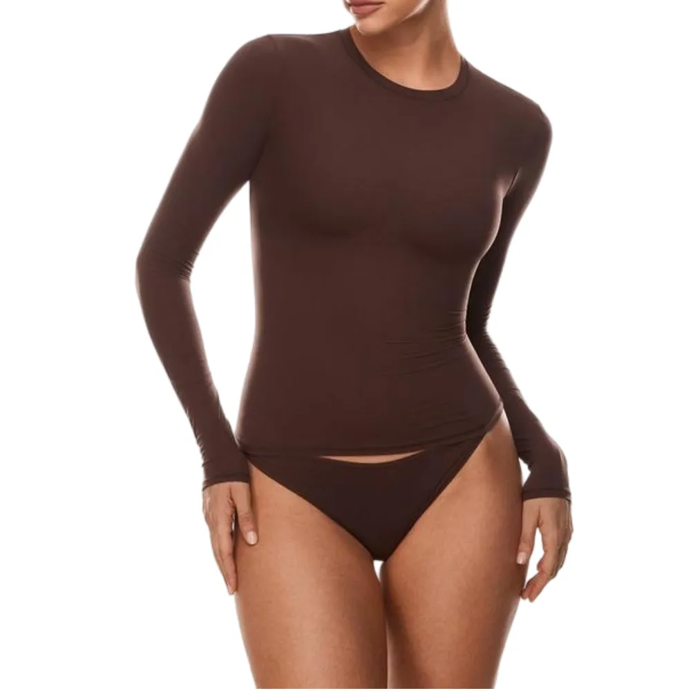 Soft Single-Layer Basic Long Sleeve Shirts