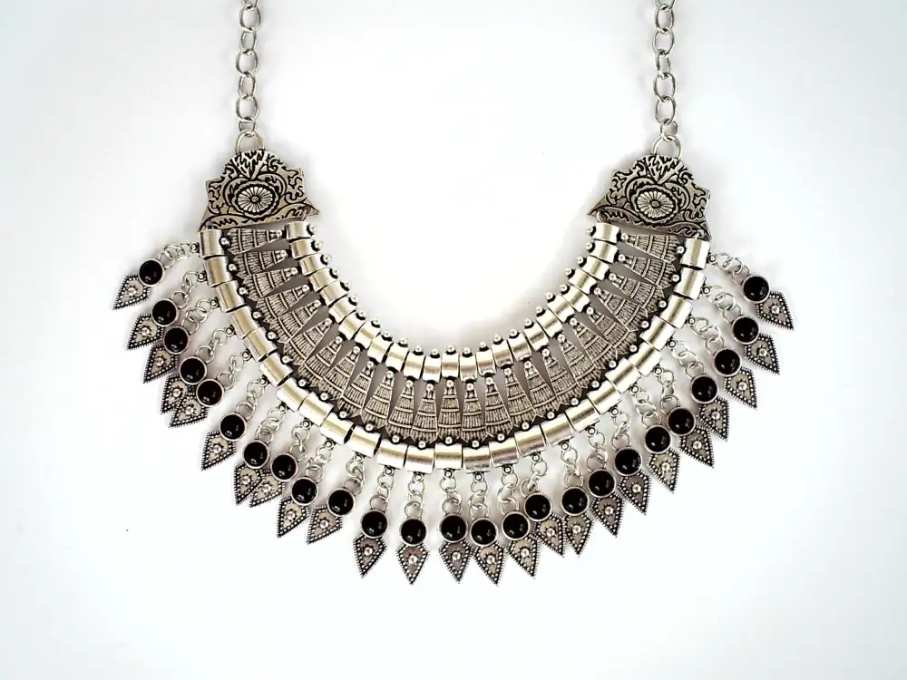 Bold Spike Statement Gypsy Boho Chic Tribal Bib
