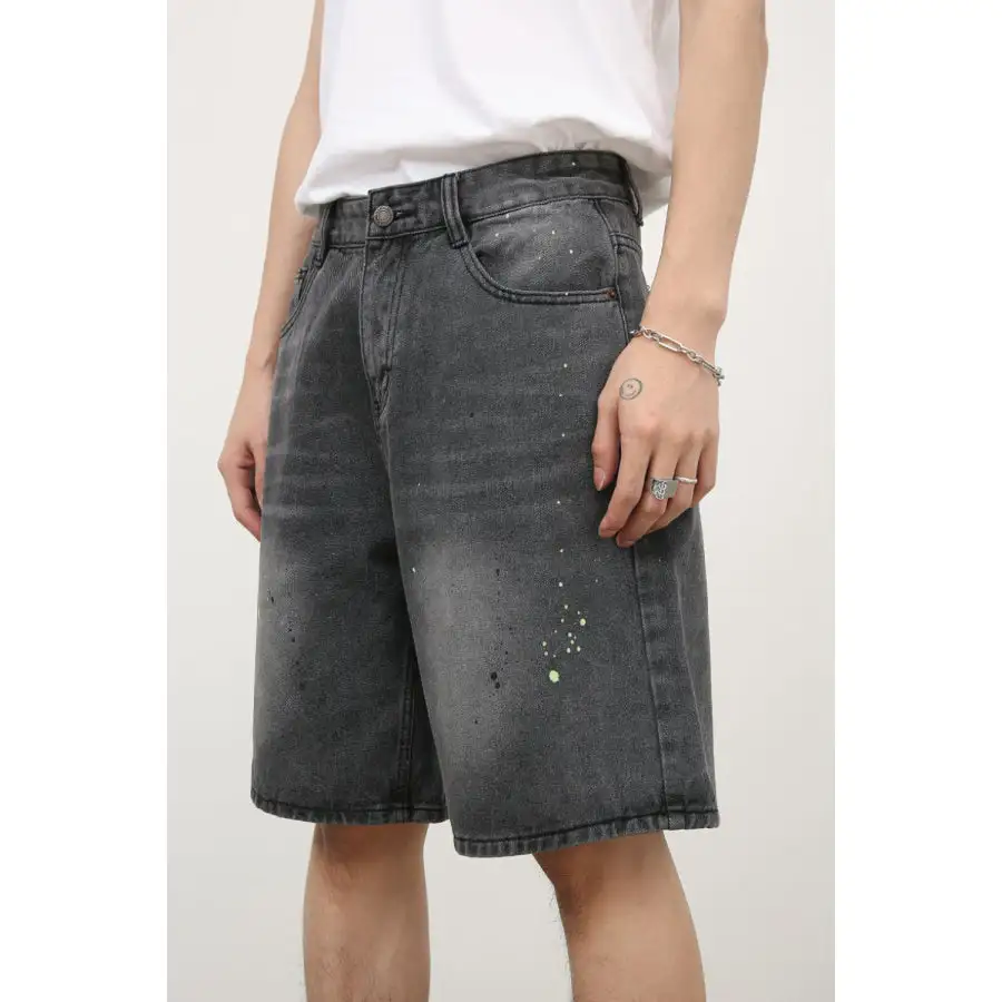 Men's Mid Rise Denim Shorts