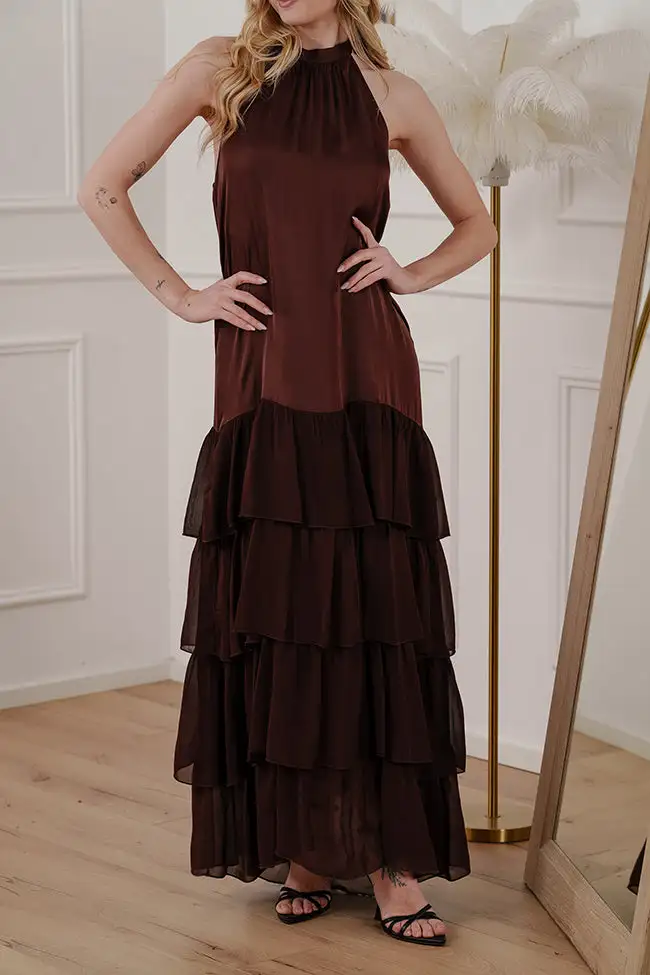 Briar Maxi Tiered Viscose Dress