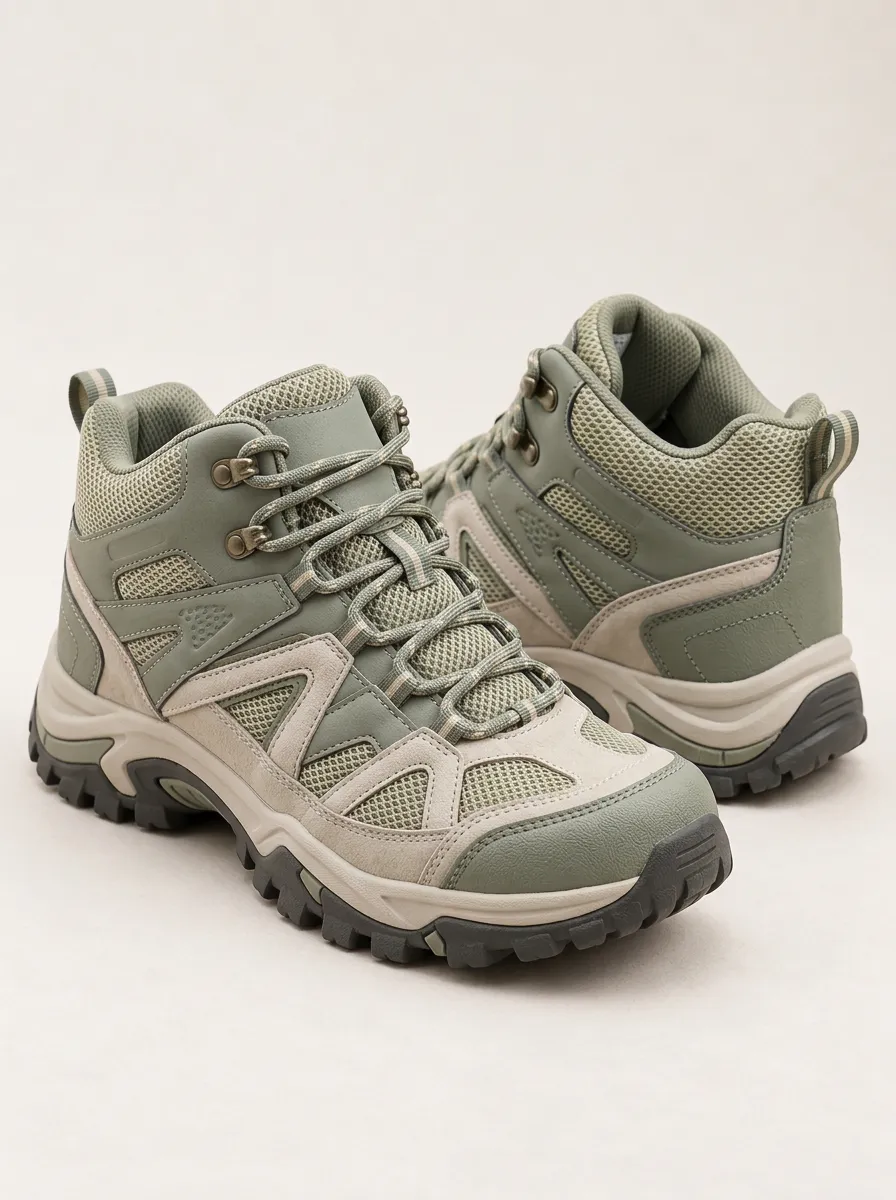 Women's Outdoor Mesh Graphic Detail Hiking Boots