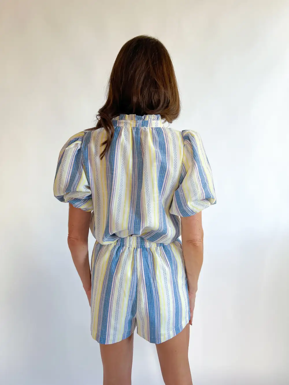 Printed Striped Blouse