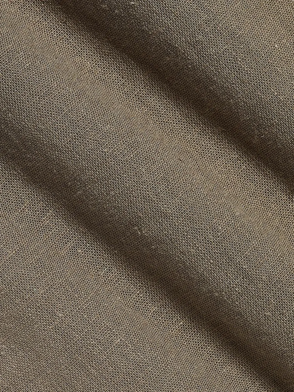 Khaki Long Sleeve Button Down Shirt With Pocket