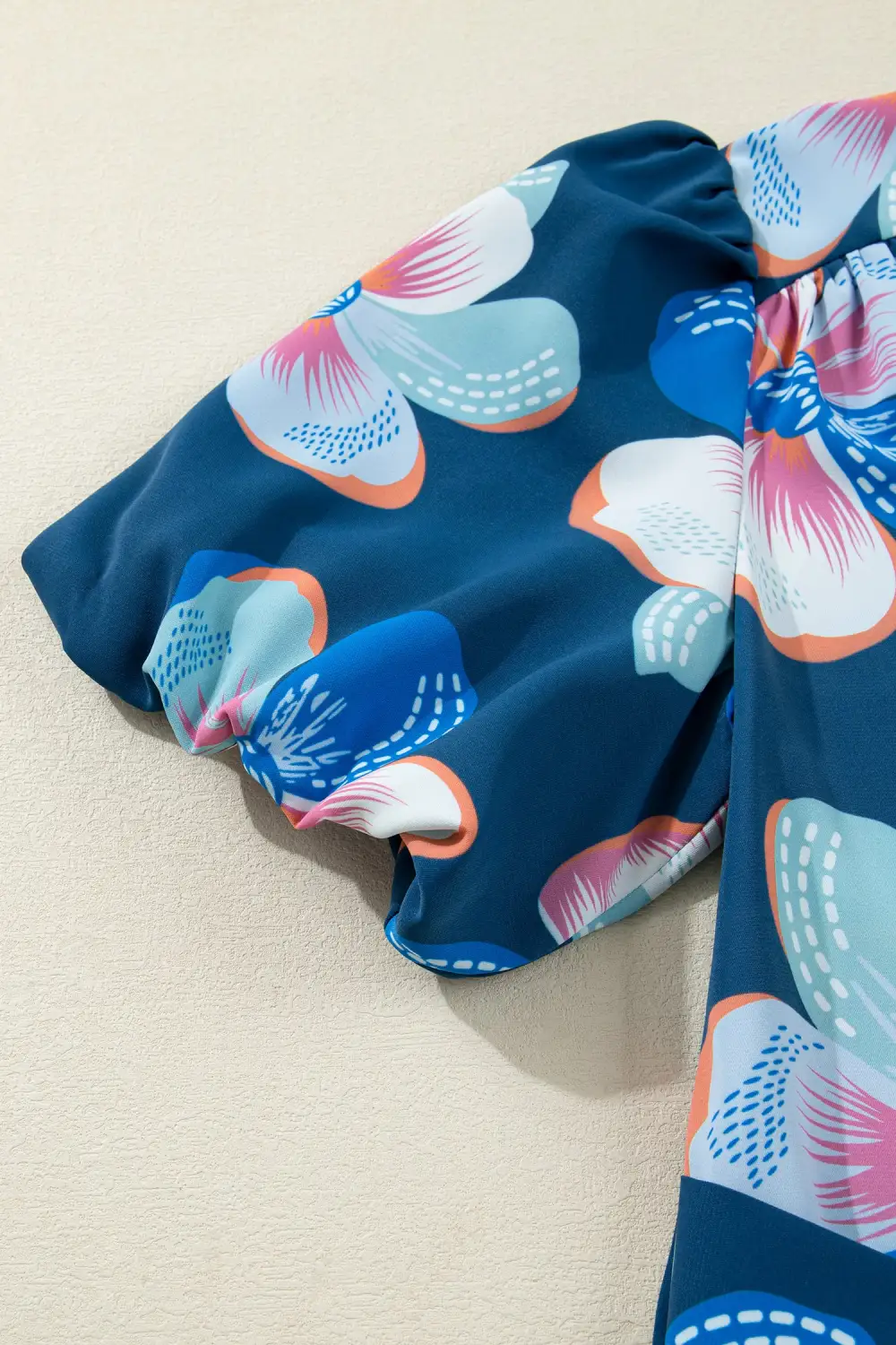 Floral Printed Tie Waist Dress Casual