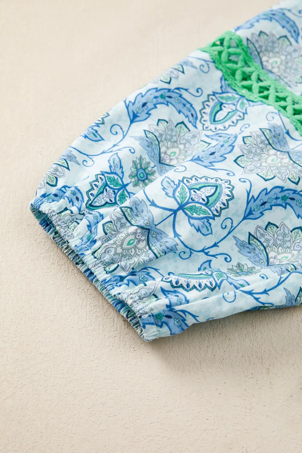 Patchwork Paisley Print Mini Dress