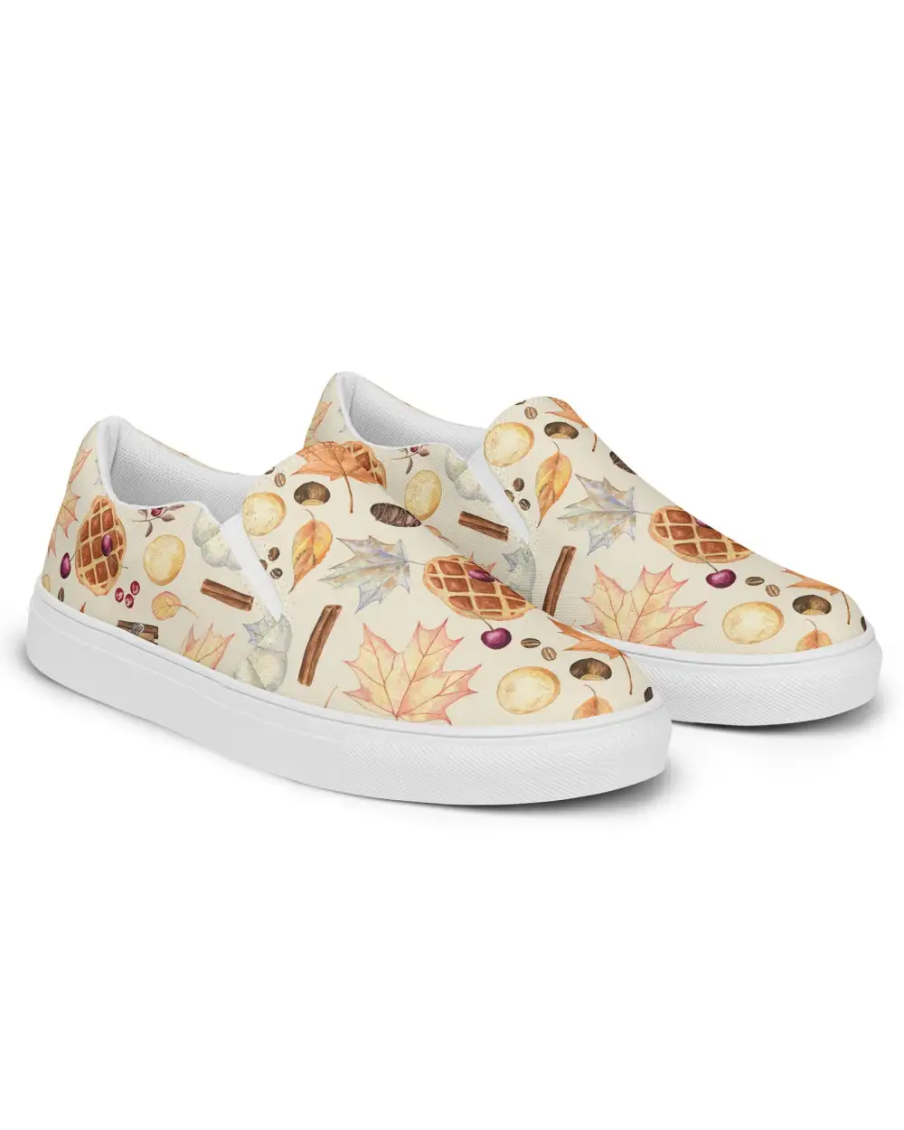 Waffle Pattern Slip On Shoes