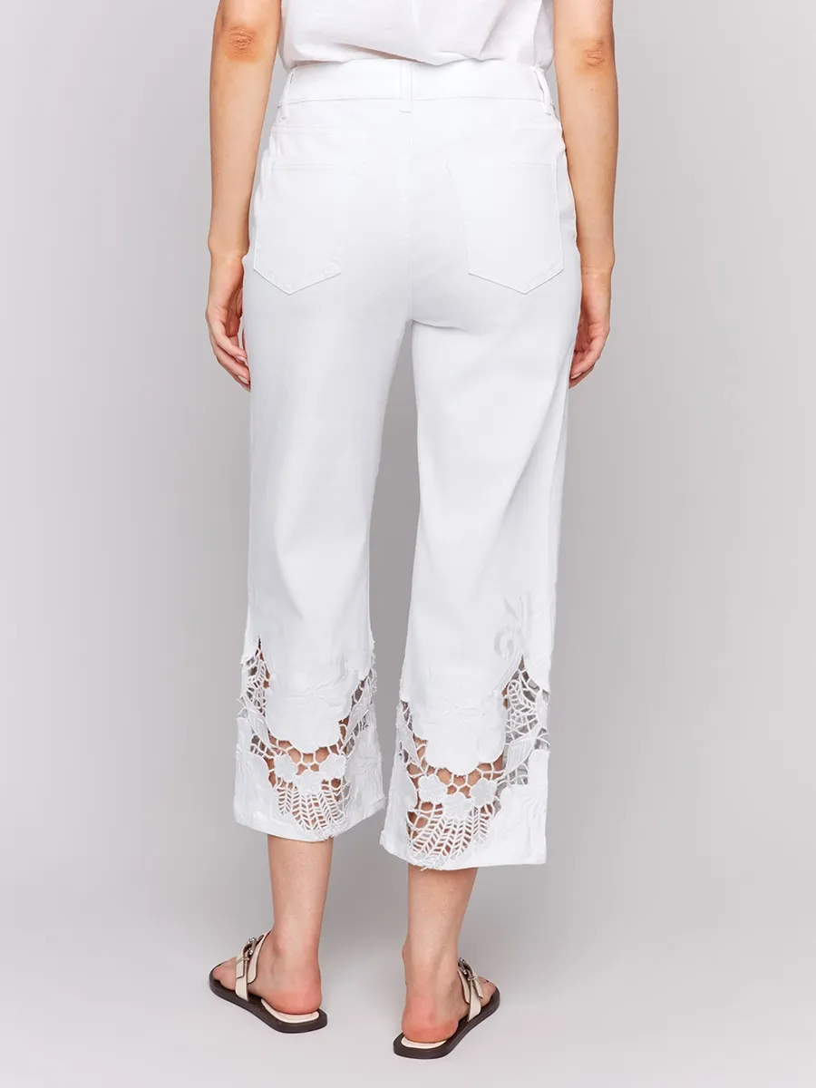 Designer Art Hollow Cotton Jeans