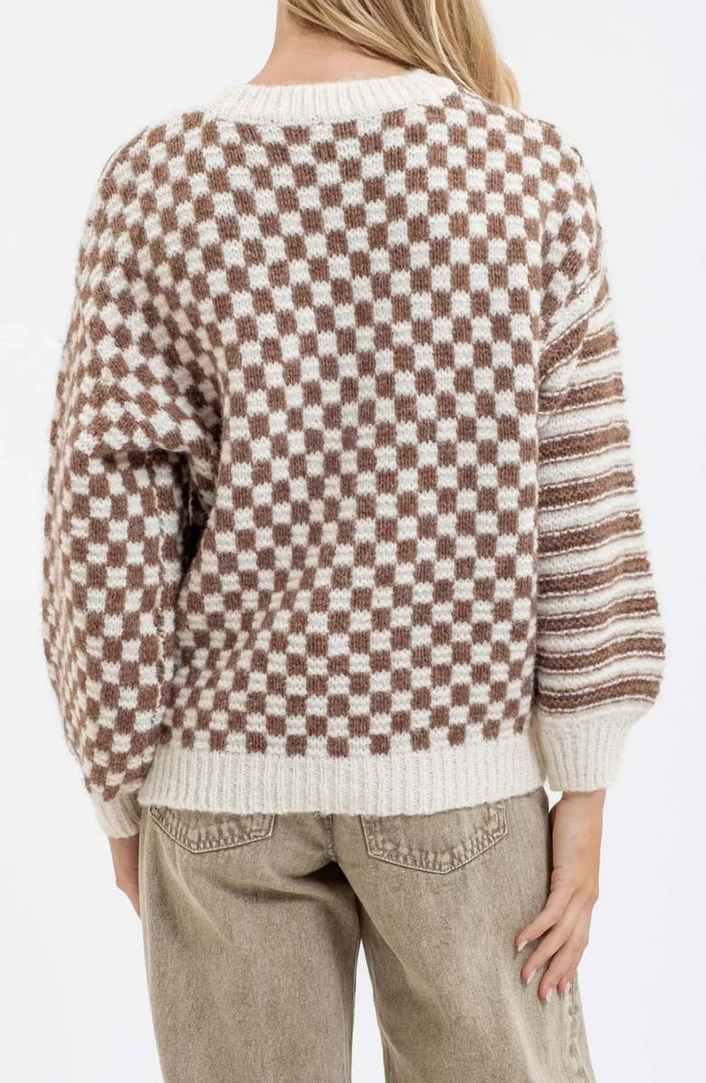 Mixed Pullover Sweater