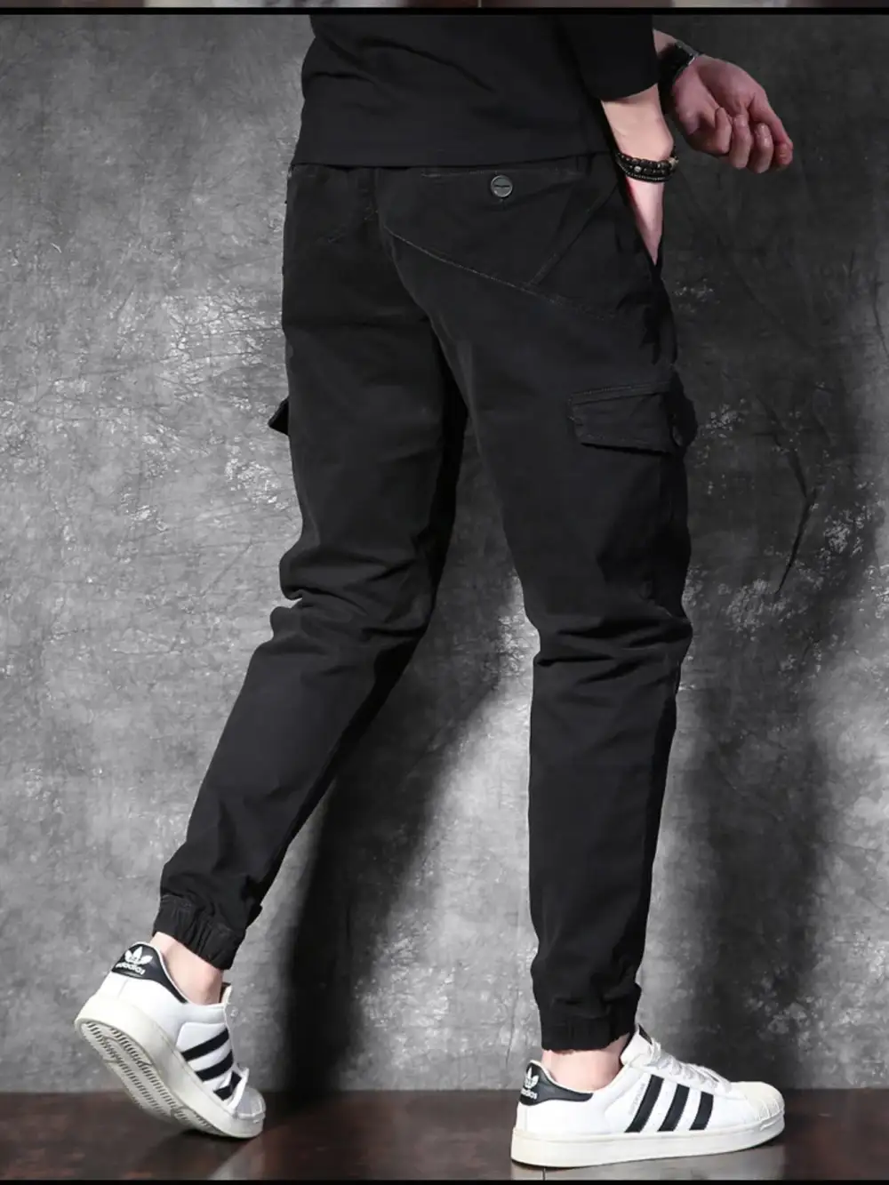 Men's Cargo Pants with Drawstring