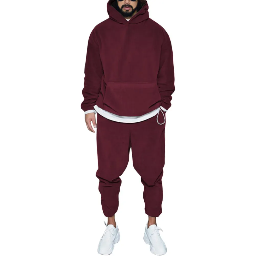 Mens 2 Piece Polar Fleece Tracksuits