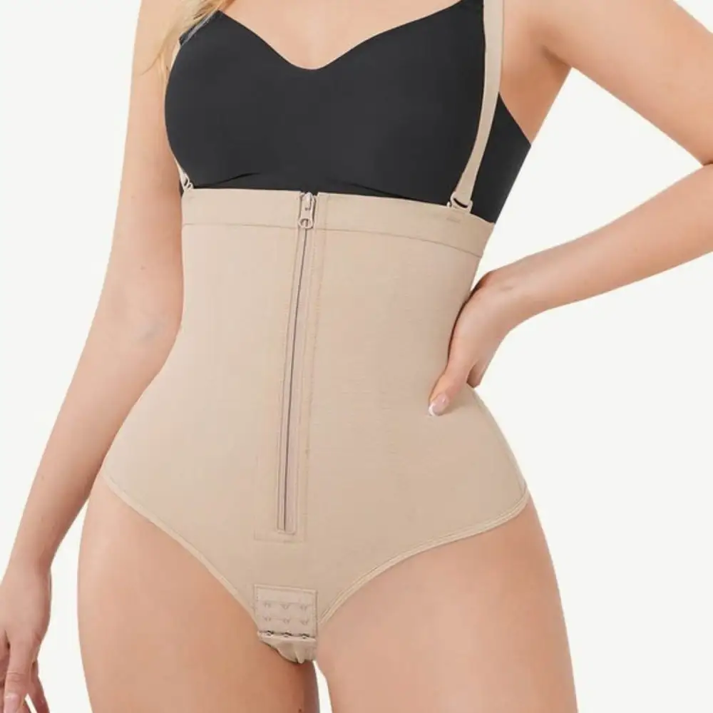 High Waist Full Support Thong Bodysuit