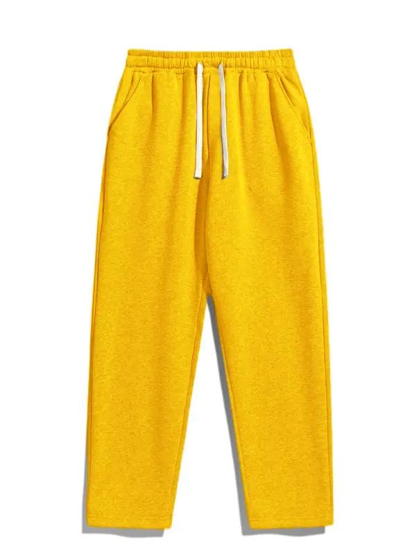 Men’s Regular Fit Solid Drawstring Waist Sweatpants