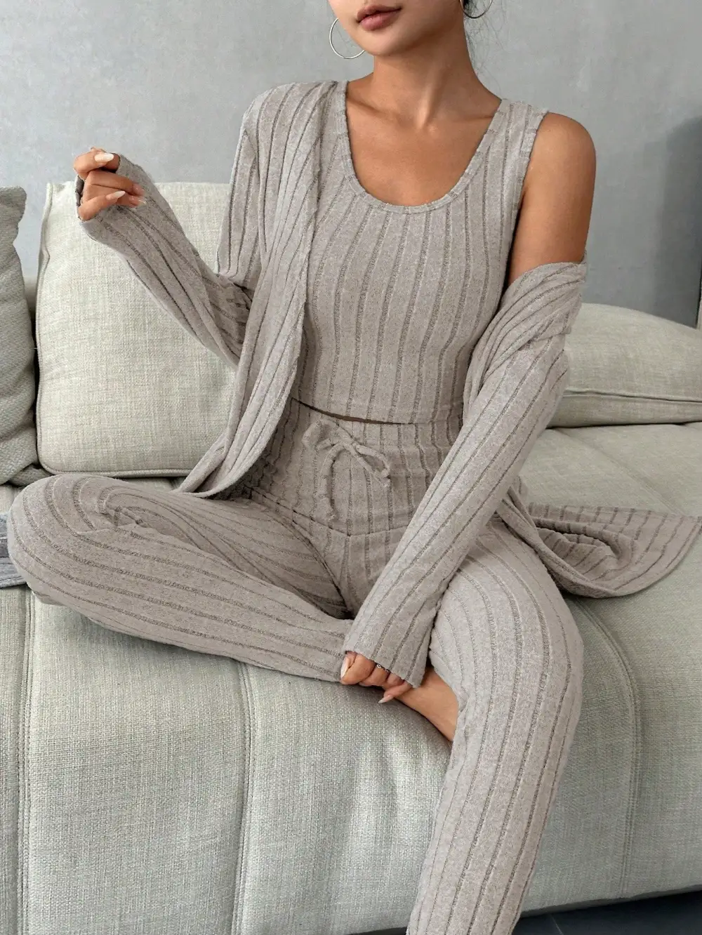 Scoop Neck Lounge Sleepwear Set